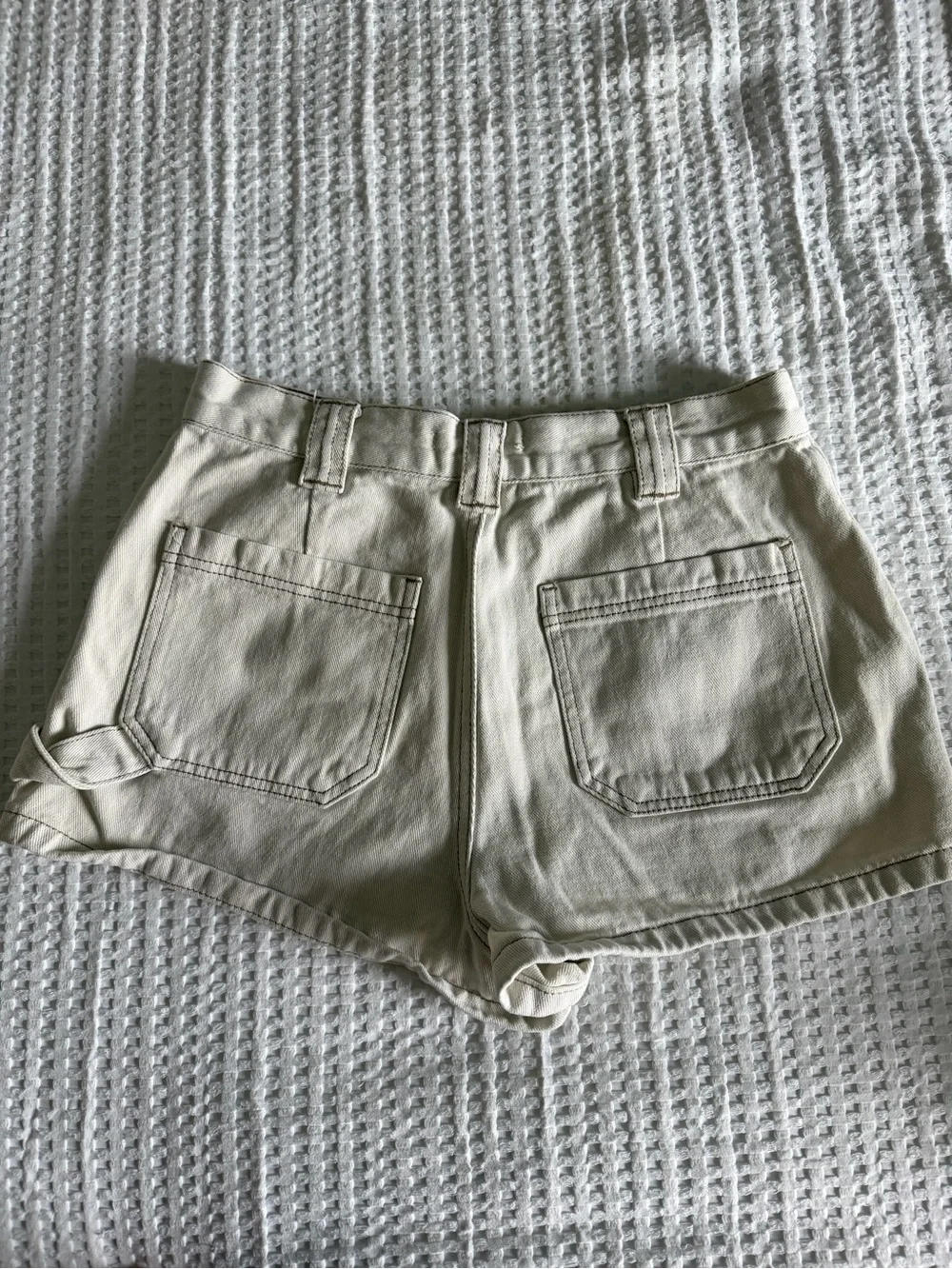Pac Sun Ecru Carpenter Style shorts
